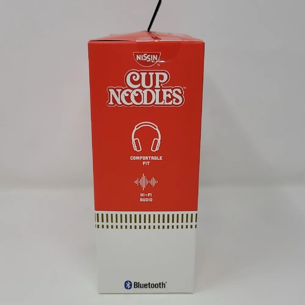 New Nissin Cup Noodles Wireless Headphones Red/White